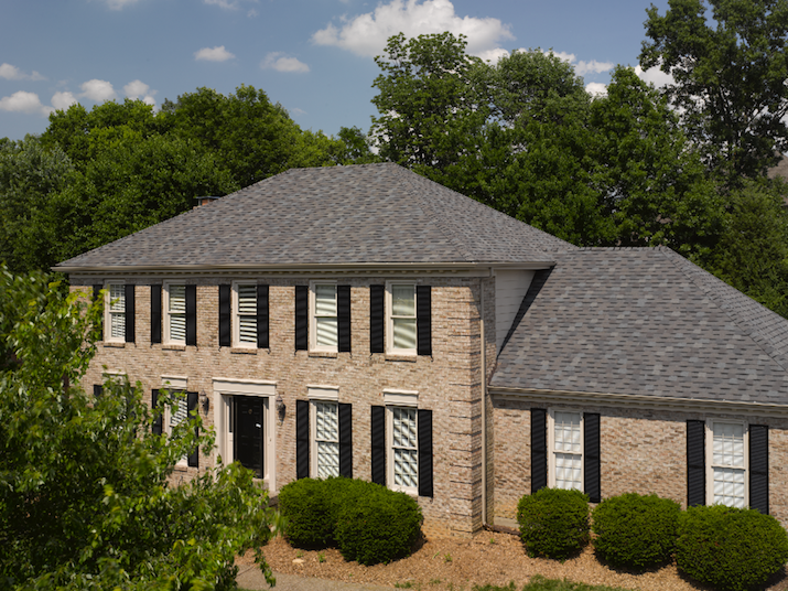 Example of a hip roof.