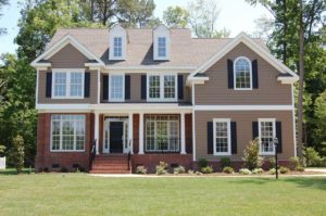 Roof on house