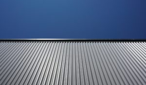 Corrugated metal roof